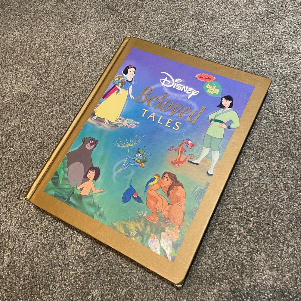 Disney Beloved Tales Gold Hardcover Book